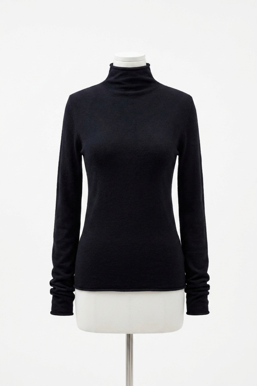 NEW FRENCH CONNECTION cozysoft mock-neck sweater in black